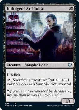 Indulgent Aristocrat, Commander: Innistrad: Crimson Vow 130