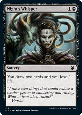 Night's Whisper, Commander: Innistrad: Crimson Vow 133