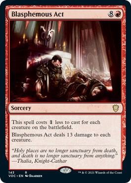 Blasphemous Act, Commander: Innistrad: Crimson Vow 143
