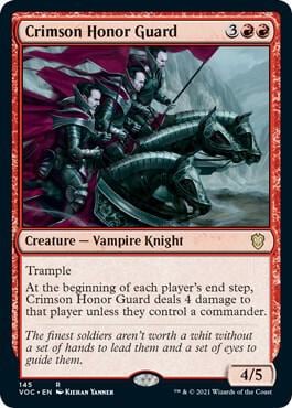 Crimson Honor Guard, Commander: Innistrad: Crimson Vow 145