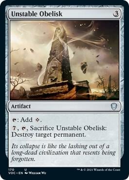 Unstable Obelisk, Commander: Innistrad: Crimson Vow 170