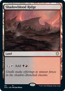 Shadowblood Ridge, Commander: Innistrad: Crimson Vow 181