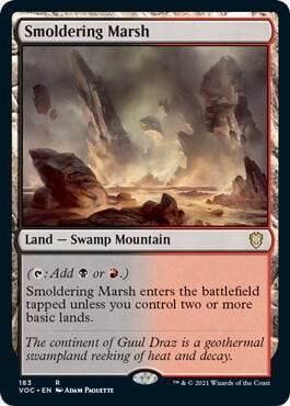 Smoldering Marsh, Commander: Innistrad: Crimson Vow 183