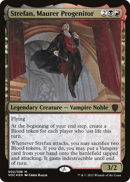 Strefan, Maurer Progenitor (Display Commander) - Thick Stock, Commander: Innistrad: Crimson Vow 2