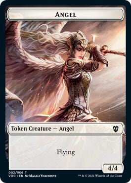 Angel // Clue Double-Sided Token, Commander: Innistrad: Crimson Vow 2 // 5