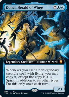 Donal, Herald of Wings (Extended Art), Commander: Innistrad: Crimson Vow 41
