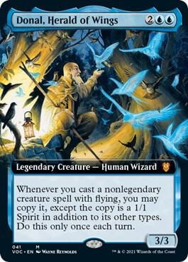Donal, Herald of Wings (Extended Art), Commander: Innistrad: Crimson Vow 41