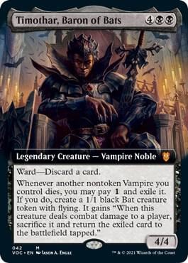 Timothar, Baron of Bats (Extended Art), Commander: Innistrad: Crimson Vow 42