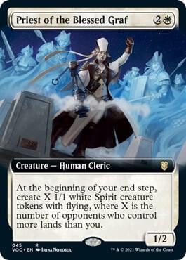 Priest of the Blessed Graf (Extended Art), Commander: Innistrad: Crimson Vow 45