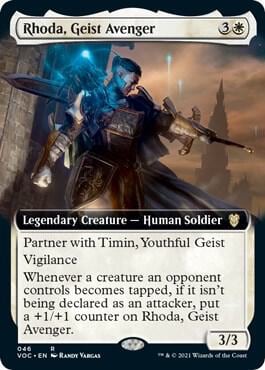 Rhoda, Geist Avenger (Extended Art), Commander: Innistrad: Crimson Vow 46