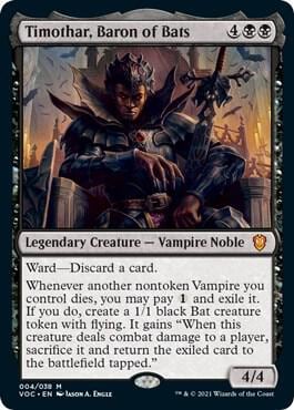 Timothar, Baron of Bats, Commander: Innistrad: Crimson Vow 4