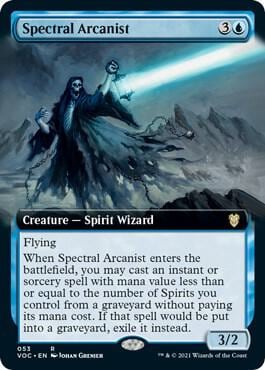 Spectral Arcanist (Extended Art), Commander: Innistrad: Crimson Vow 53