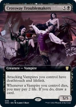 Crossway Troublemakers (Extended Art), Commander: Innistrad: Crimson Vow 55