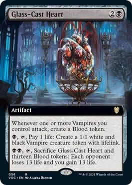Glass-Cast Heart (Extended Art), Commander: Innistrad: Crimson Vow 56