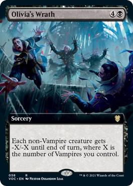 Olivia's Wrath (Extended Art), Commander: Innistrad: Crimson Vow 58