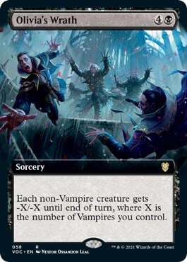 Olivia's Wrath (Extended Art), Commander: Innistrad: Crimson Vow 58