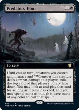 Predators' Hour (Extended Art), Commander: Innistrad: Crimson Vow 59