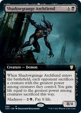 Shadowgrange Archfiend (Extended Art), Commander: Innistrad: Crimson Vow 60