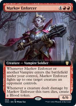 Markov Enforcer (Extended Art), Commander: Innistrad: Crimson Vow 64