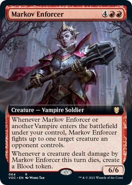 Markov Enforcer (Extended Art), Commander: Innistrad: Crimson Vow 64