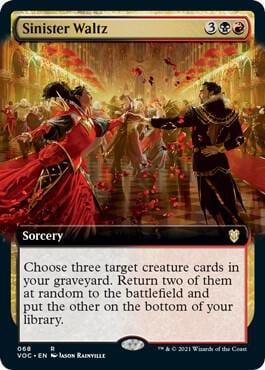 Sinister Waltz (Extended Art), Commander: Innistrad: Crimson Vow 68