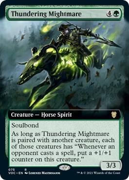 Thundering Mightmare (Extended Art), Commander: Innistrad: Crimson Vow 75