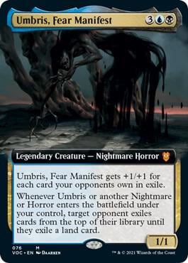 Umbris, Fear Manifest (Extended Art), Commander: Innistrad: Crimson Vow 76
