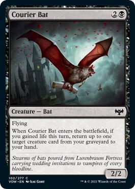 Courier Bat, Innistrad: Crimson Vow 102