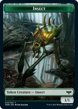 Insect // Slug Double-Sided Token, Innistrad: Crimson Vow 13 // 6