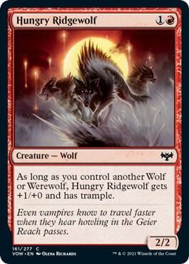 Hungry Ridgewolf, Innistrad: Crimson Vow 161