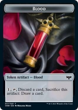 Blood // Vampire (016) Double-Sided Token, Innistrad: Crimson Vow 17 // 16