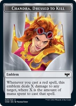 Emblem - Chandra, Dressed to Kill, Innistrad: Crimson Vow 20