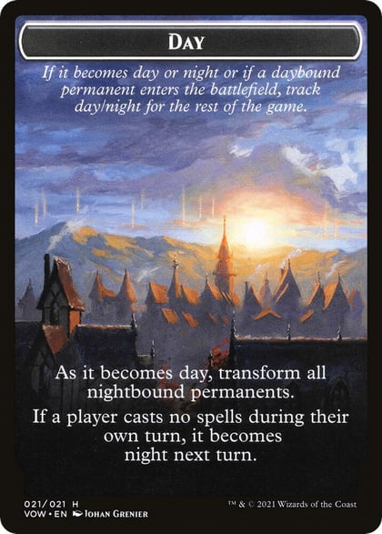 Day // Night Double-Sided Token, Innistrad: Crimson Vow 21
