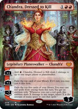 Chandra, Dressed to Kill (Borderless), Innistrad: Crimson Vow 279
