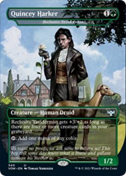 Quincey Harker - Reclusive Taxidermist, Innistrad: Crimson Vow 340