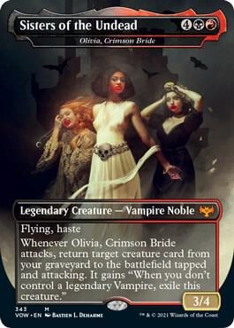 Sisters of the Undead - Olivia, Crimson Bride, Innistrad: Crimson Vow 343