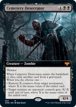 Cemetery Desecrator (Extended Art), Innistrad: Crimson Vow 366