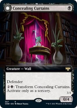 Concealing Curtains (Extended Art), Innistrad: Crimson Vow 367