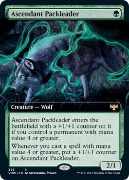 Ascendant Packleader (Extended Art), Innistrad: Crimson Vow 383