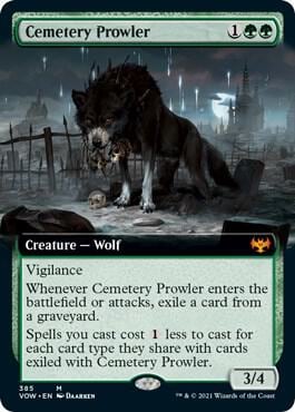 Cemetery Prowler (Extended Art), Innistrad: Crimson Vow 385