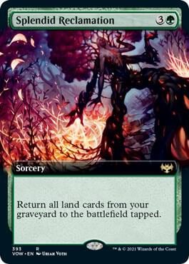 Splendid Reclamation (Extended Art), Innistrad: Crimson Vow 393
