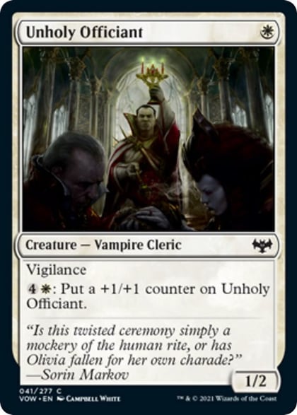 Unholy Officiant, Innistrad: Crimson Vow 41