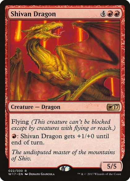 Shivan Dragon, Welcome Deck 2017 22
