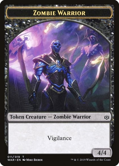 Zombie Warrior Token, War of the Spark 11