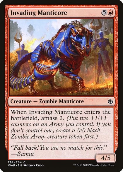 Invading Manticore, War of the Spark 134