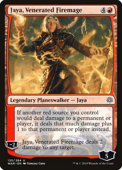 Jaya, Venerated Firemage, War of the Spark 135