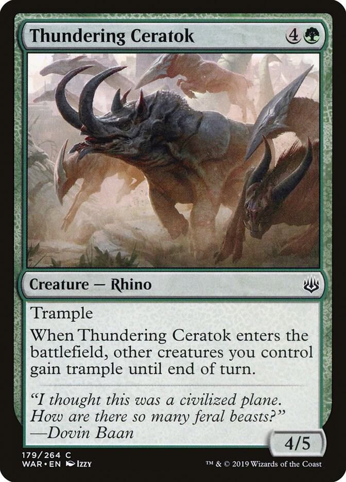 Thundering Ceratok, War of the Spark 179