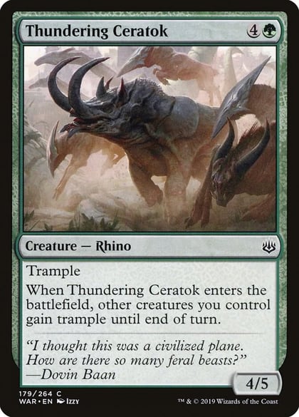Thundering Ceratok, War of the Spark 179