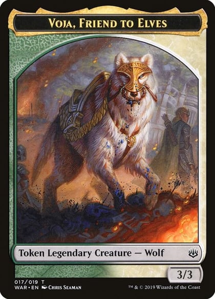 Voja, Friend to Elves Token, War of the Spark 17