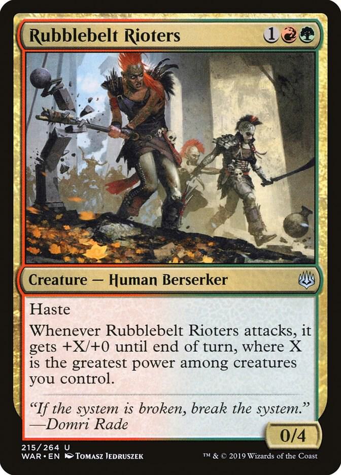 Rubblebelt Rioters, War of the Spark 215